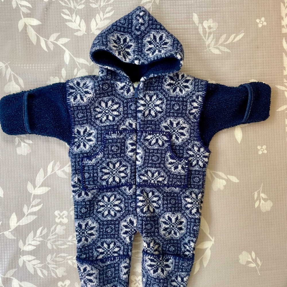 Vintage Bunting Fleece Snowsuit One Piece